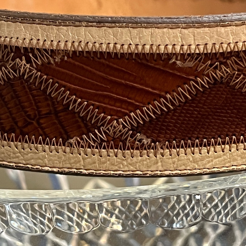 Vintage Nocona Genuine Lizard Belt sz 30 - Picture 7 of 9